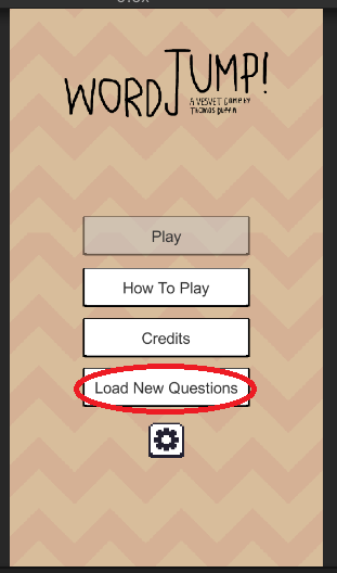 The main menu
